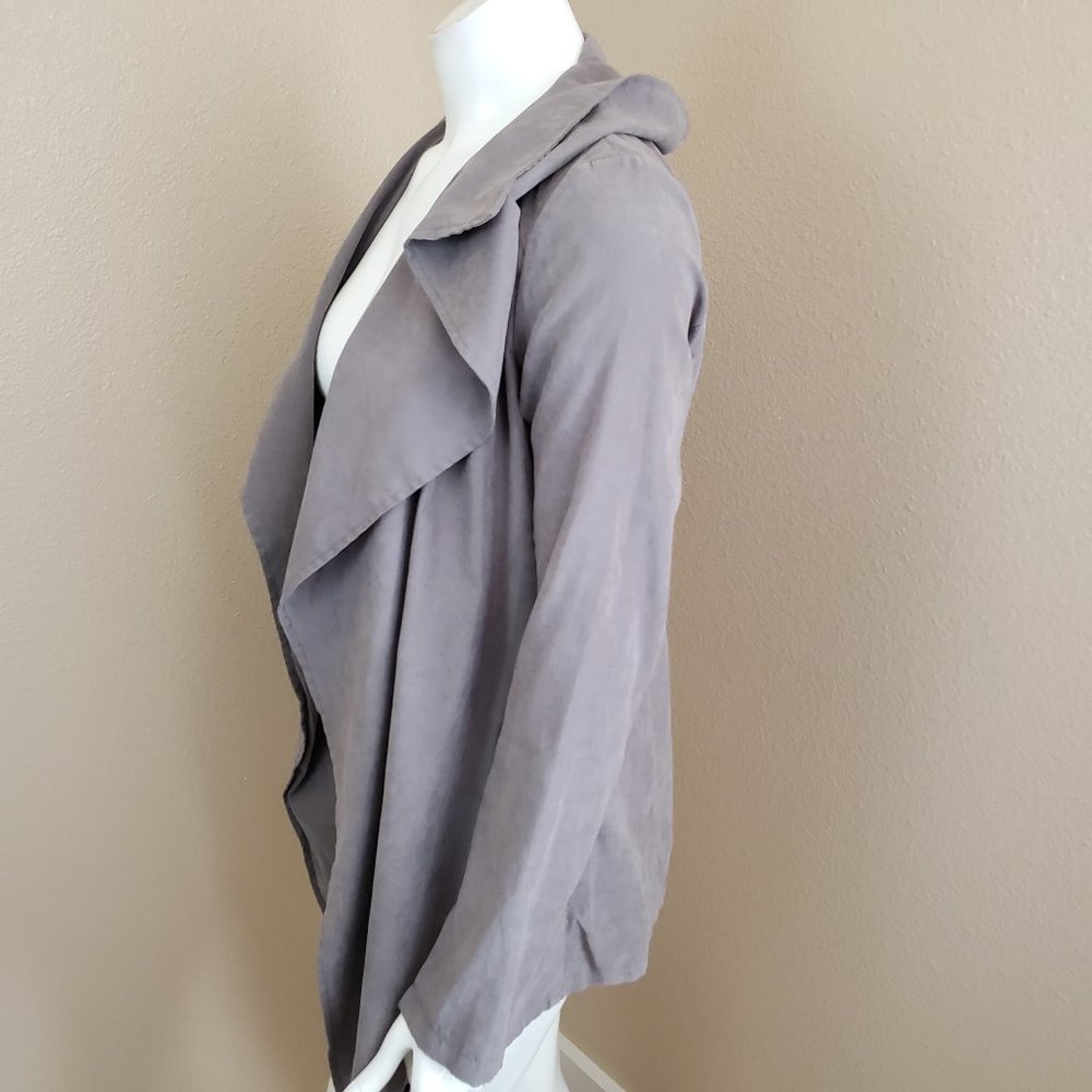 Glamorous Cascading Open Front Long Slv Cardigan - image 3